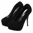 Sapato camurça salto alto - Plataforma