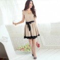 Vestido casual com cinto